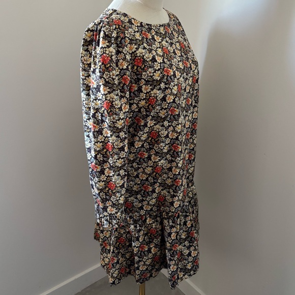 NWT Free People The Avenue Floral Patterned Mini Dress with Ruffle Hem - Picture 7 of 14